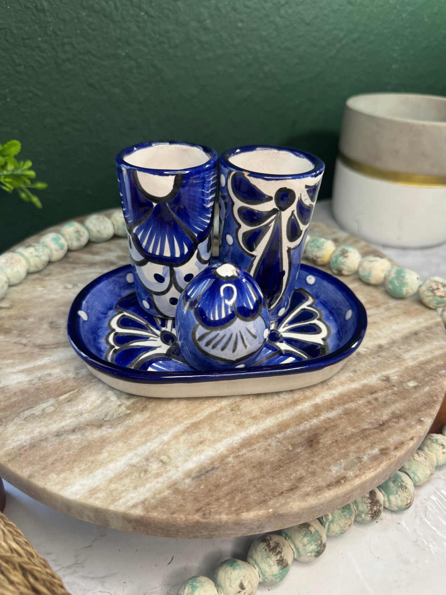 Tequilero Set Talavera