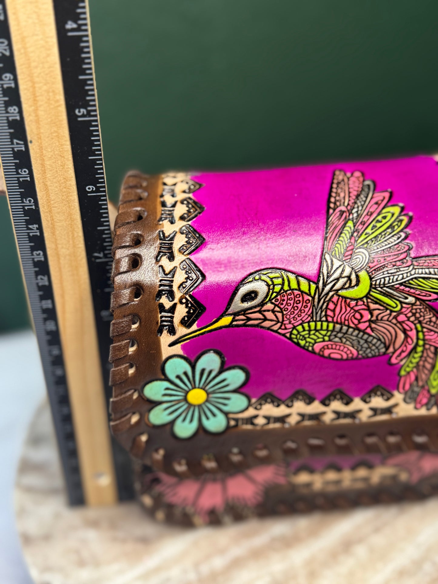 Leather handmade purse/ Bolsa de piel artesanal