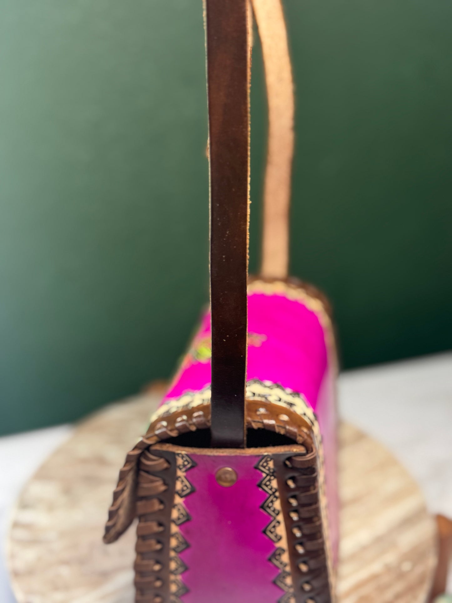 Leather handmade purse/ Bolsa de piel artesanal