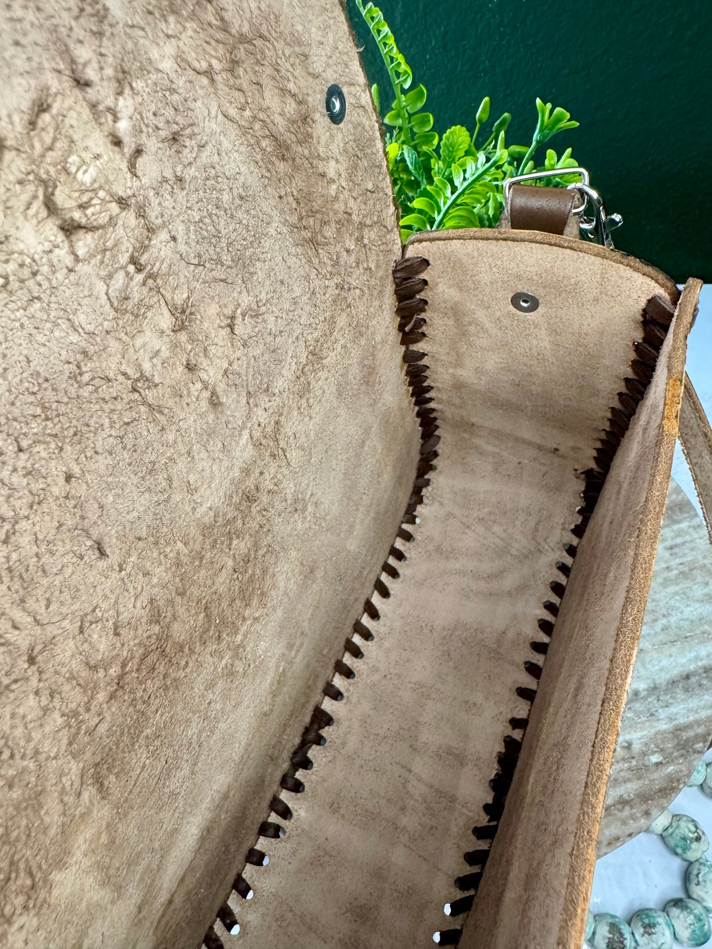 Bolsa de Piel /Leather hand painted