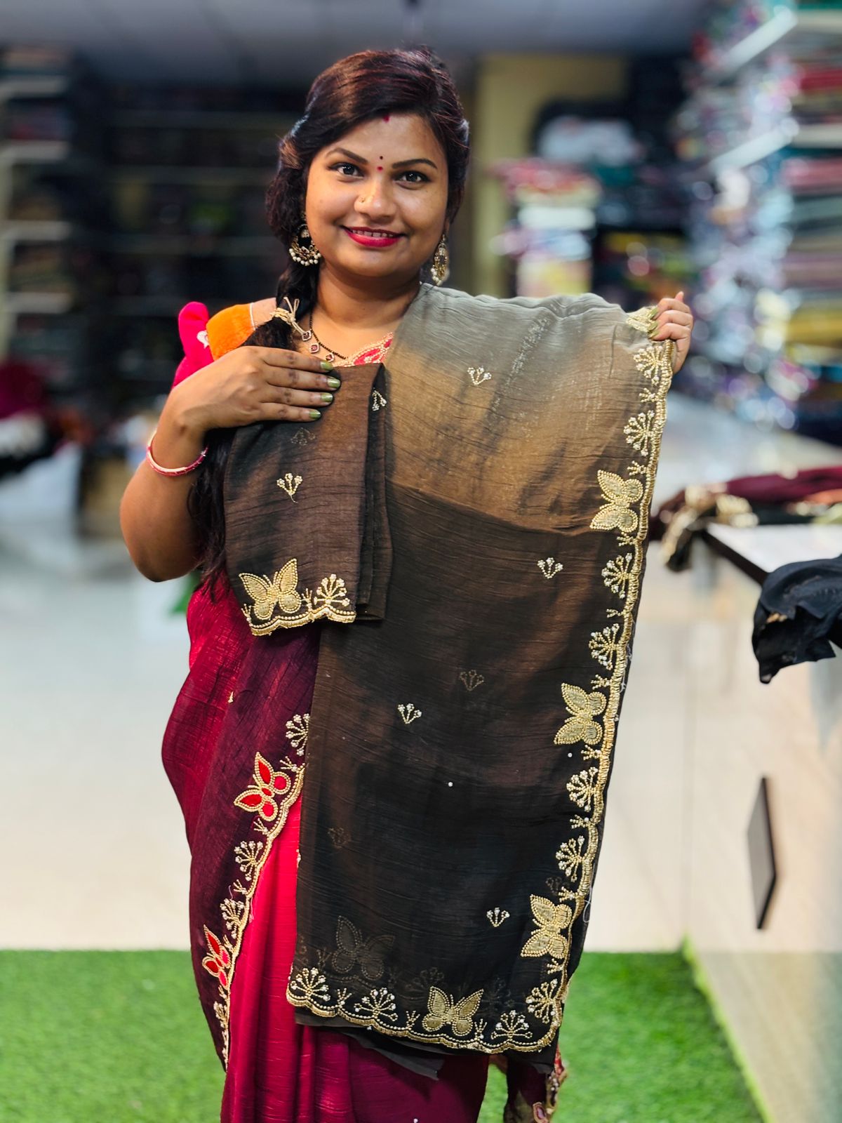 Leather purse Hand painted / bolsa Artesanal