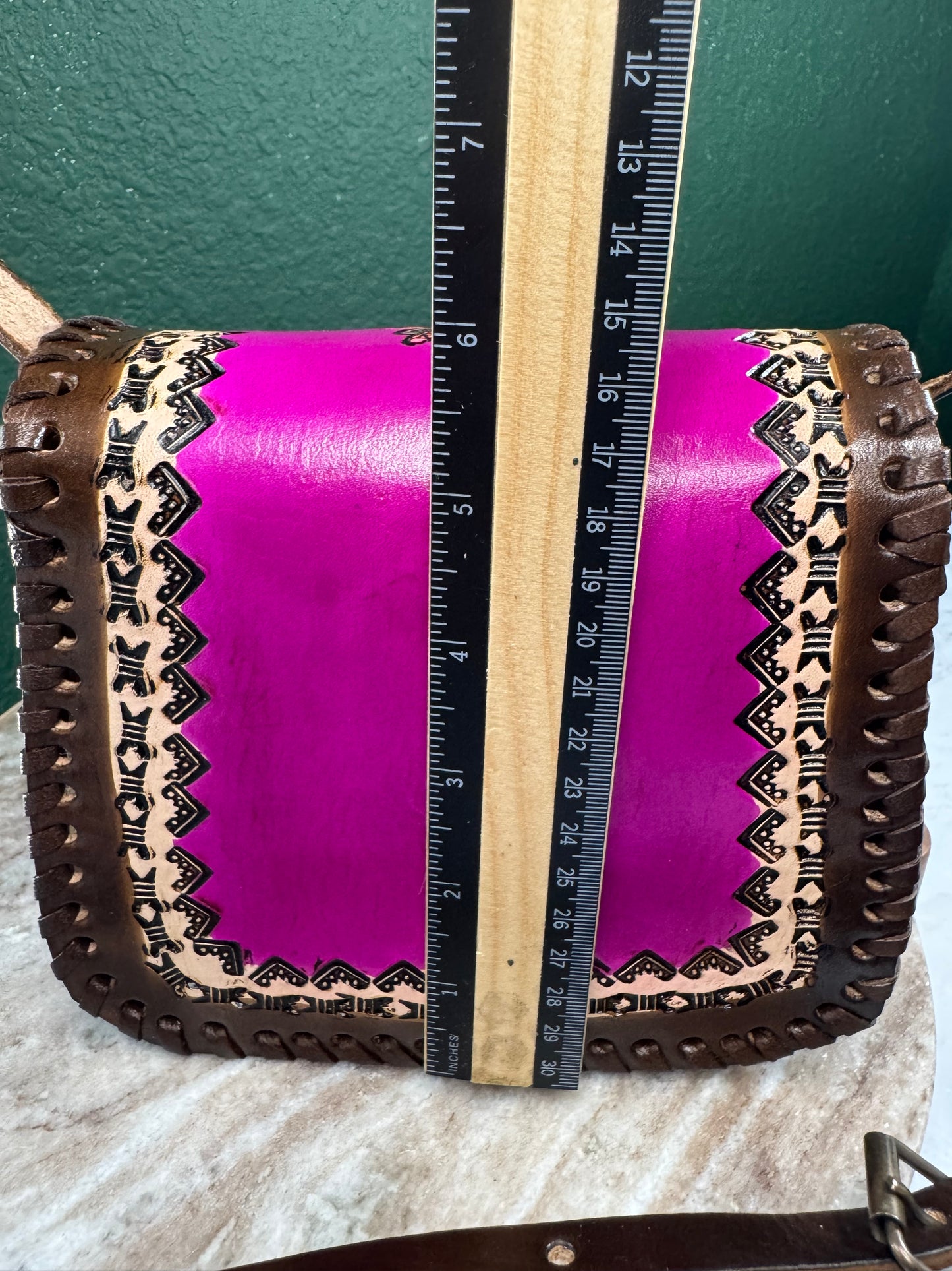 Leather handmade purse/ Bolsa de piel artesanal