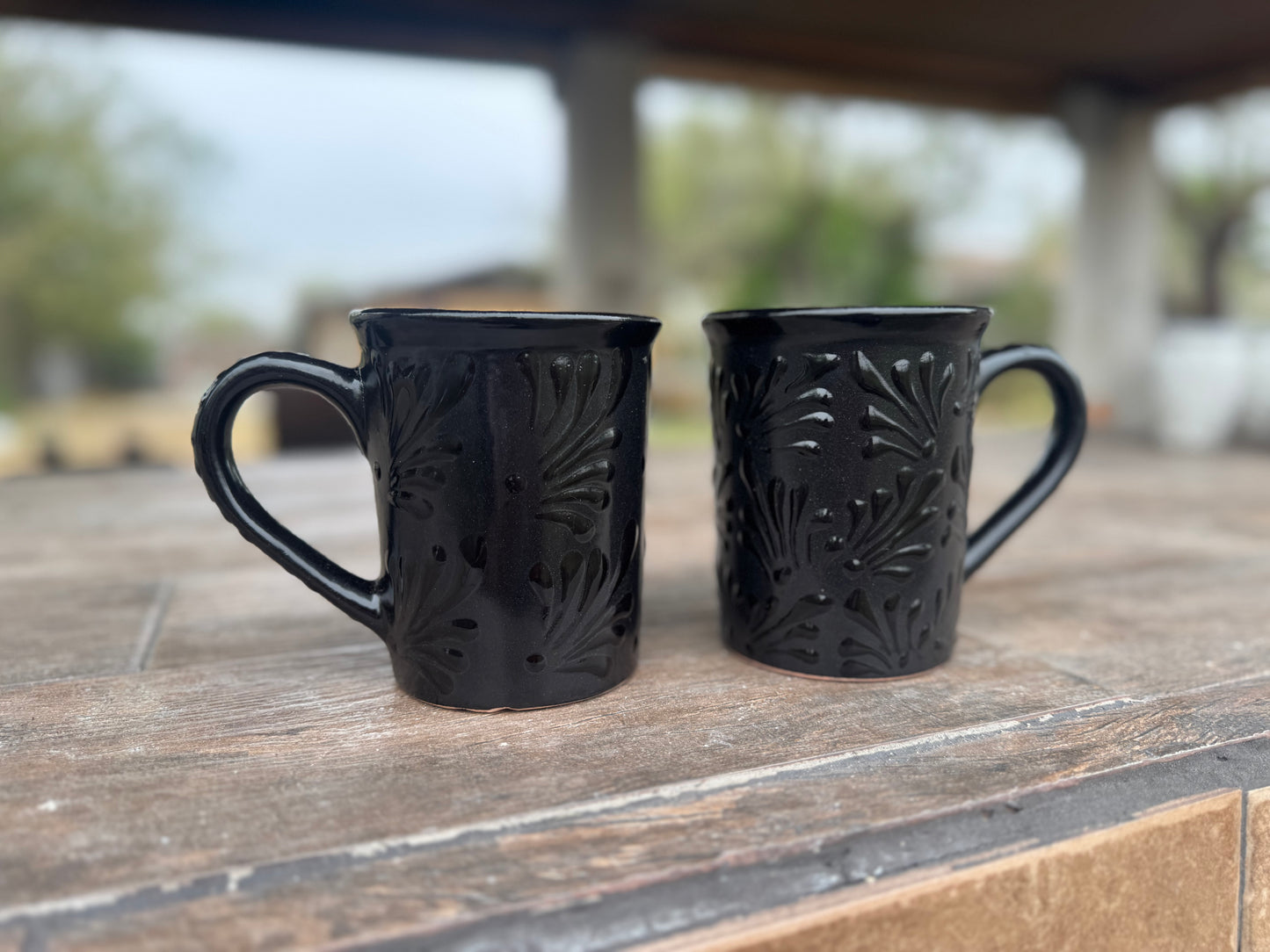 Engobe Mugs  Talavera Style