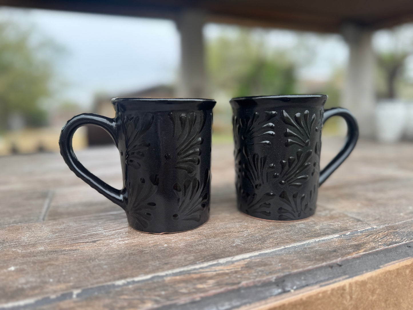 Engobe Mugs  Talavera Style