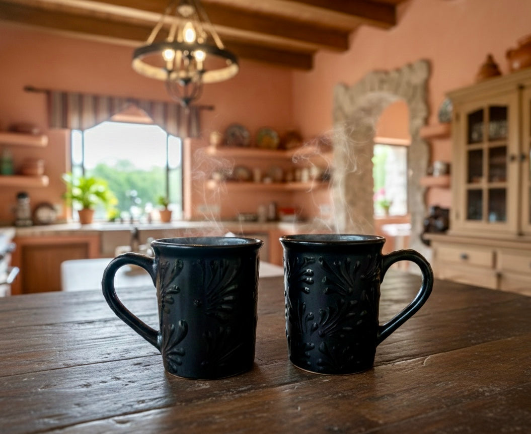 Engobe Mugs  Talavera Style