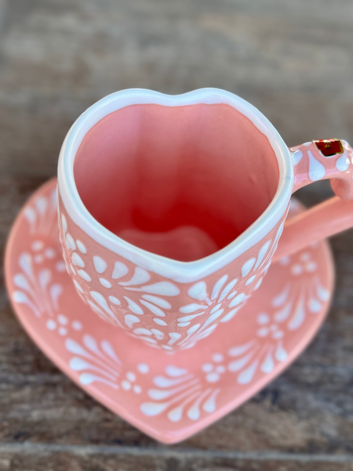 Mug & Heart Plate Set