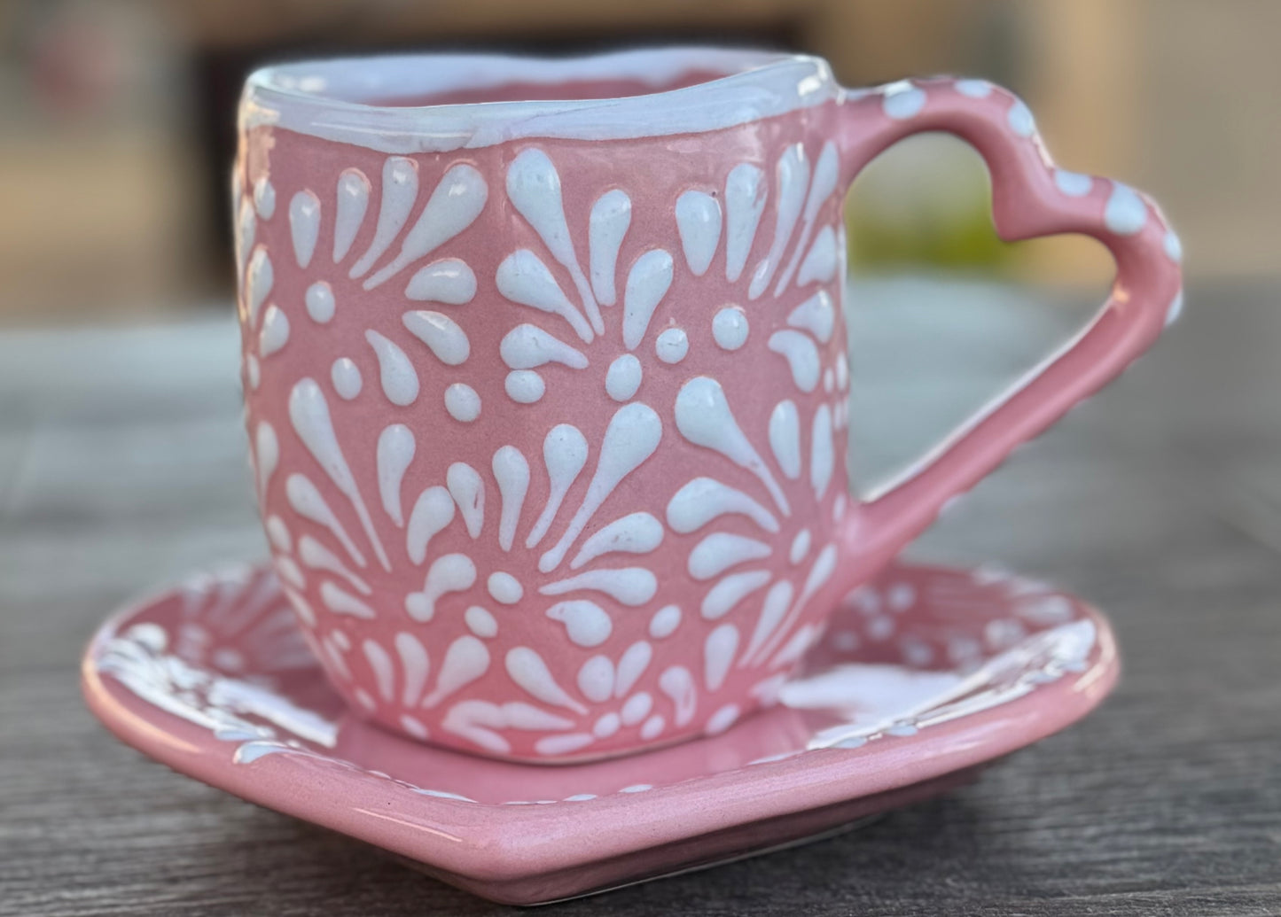 Mug & Heart Plate Set