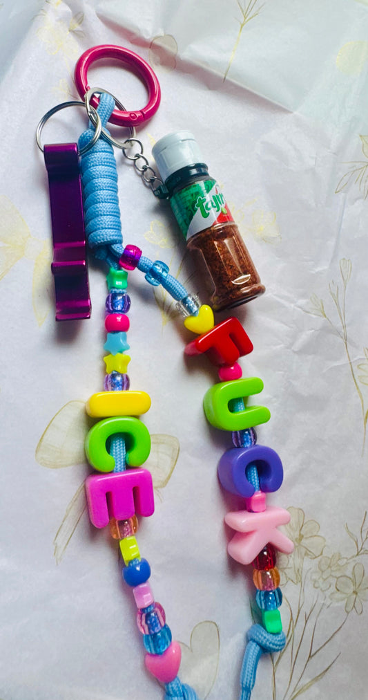 FUCK ICE Bag Charm with Tajin & Bottle opener