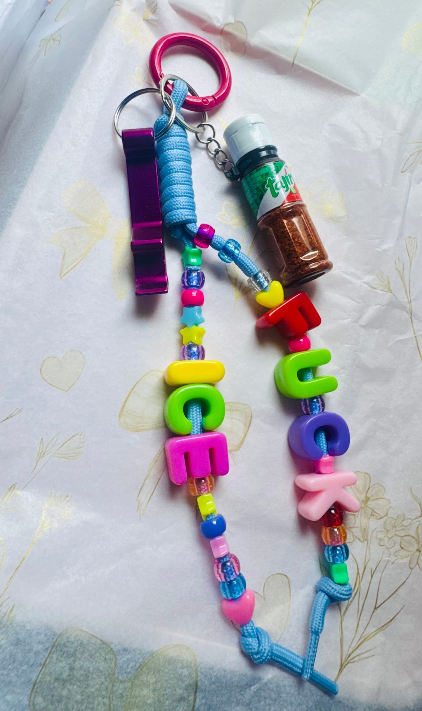 FUCK ICE Bag Charm with Tajin & Bottle opener