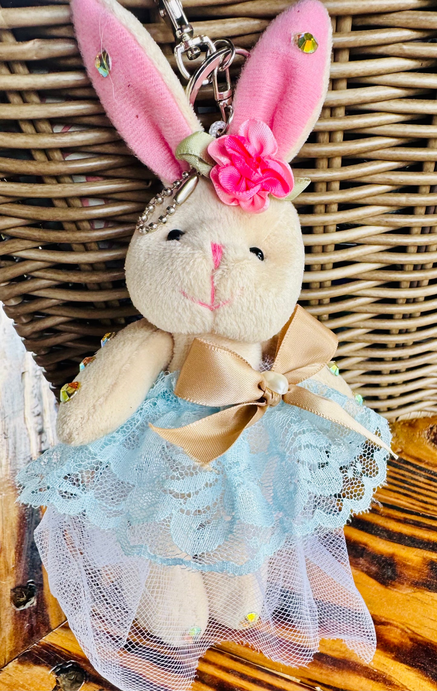 Bag Charm Stuff Bunny