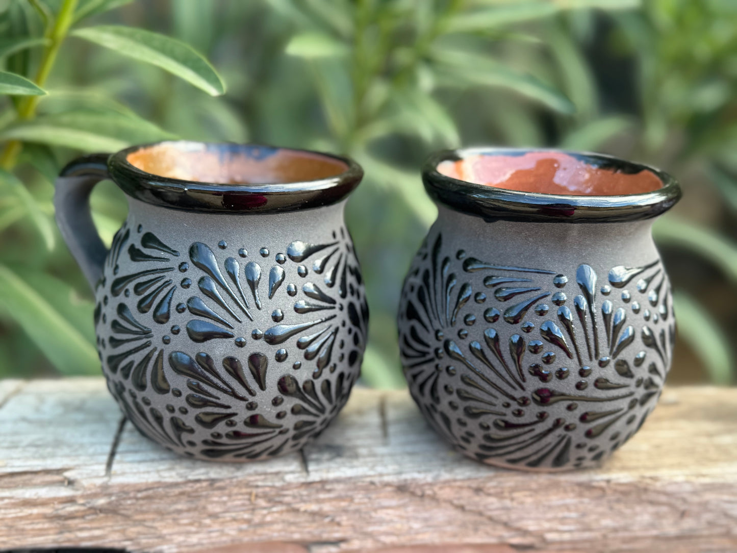 Set of Barro Talavera Style mugs