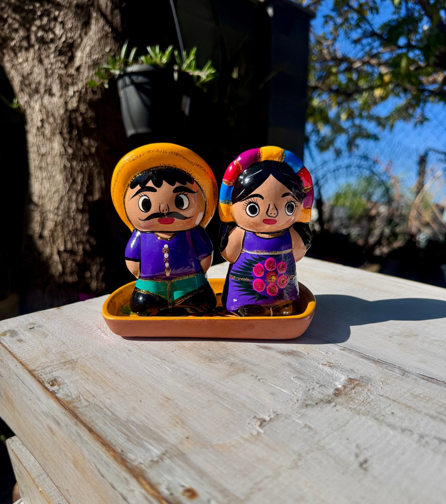 Mexican Artesanal Salt & Pepper Salero