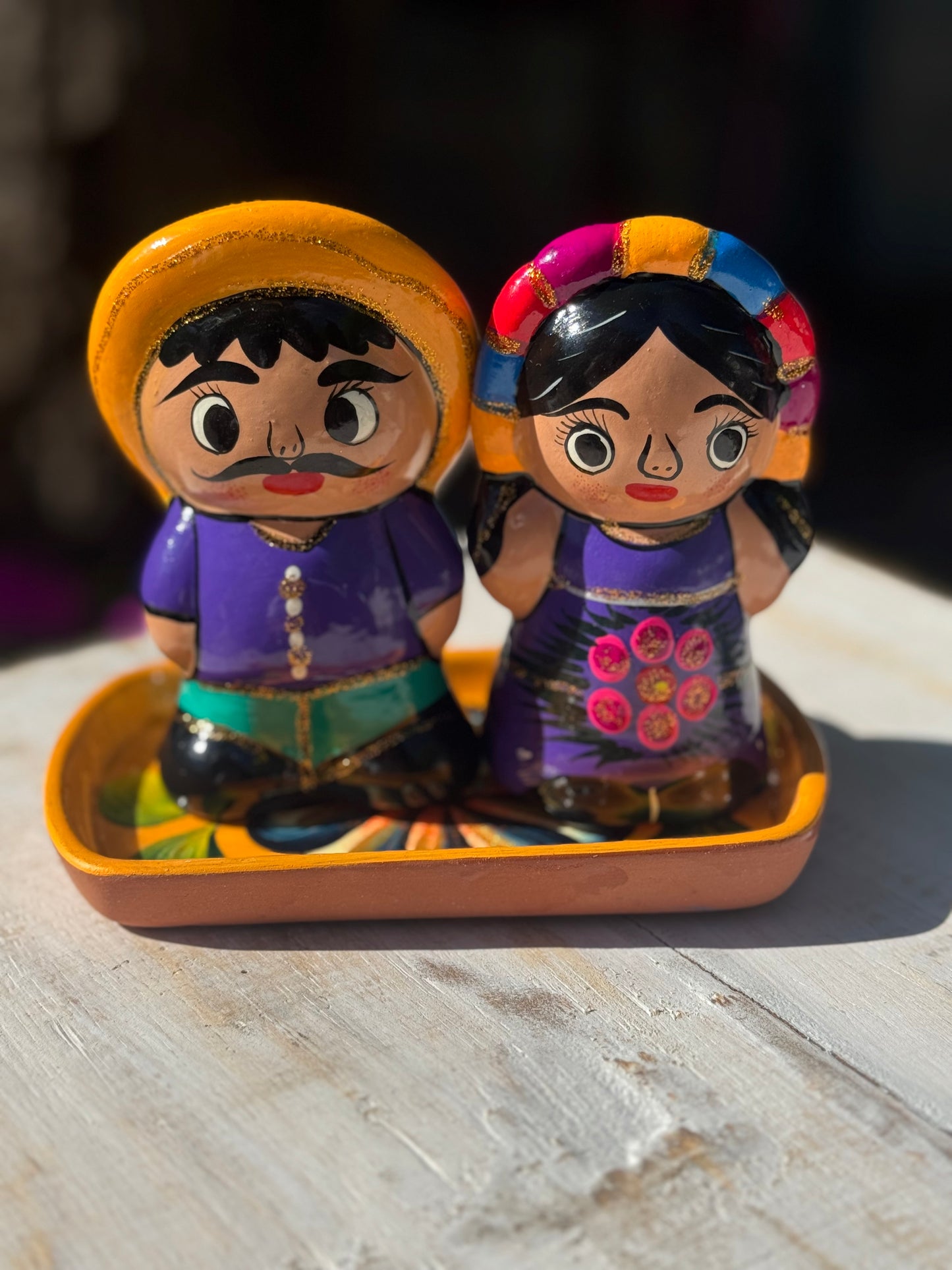 Mexican Artesanal Salt & Pepper Salero