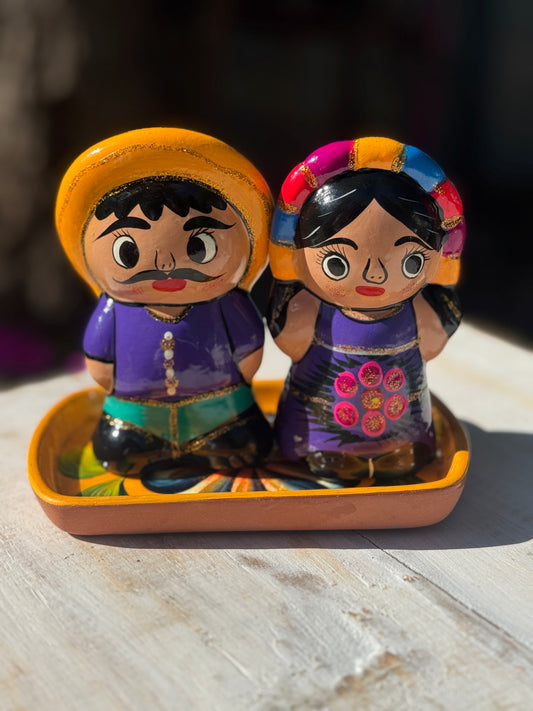 Mexican Artesanal Salt & Pepper Salero