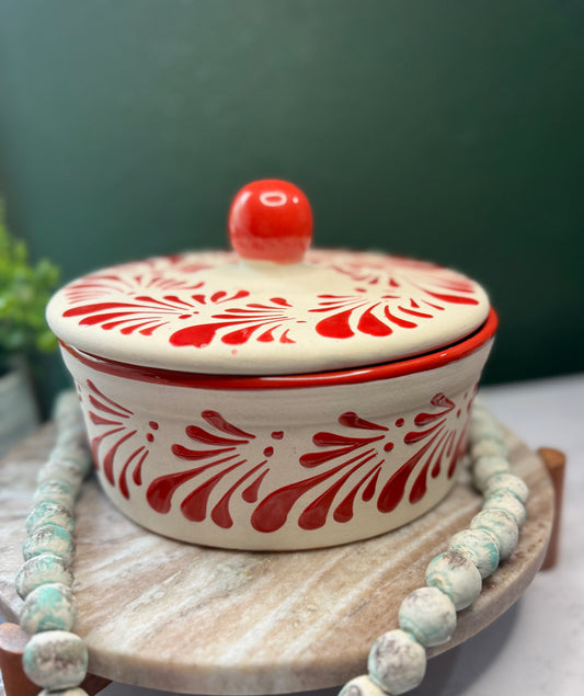 Tortillero Artesanal /Mexican Clay tortilla warmer /holder