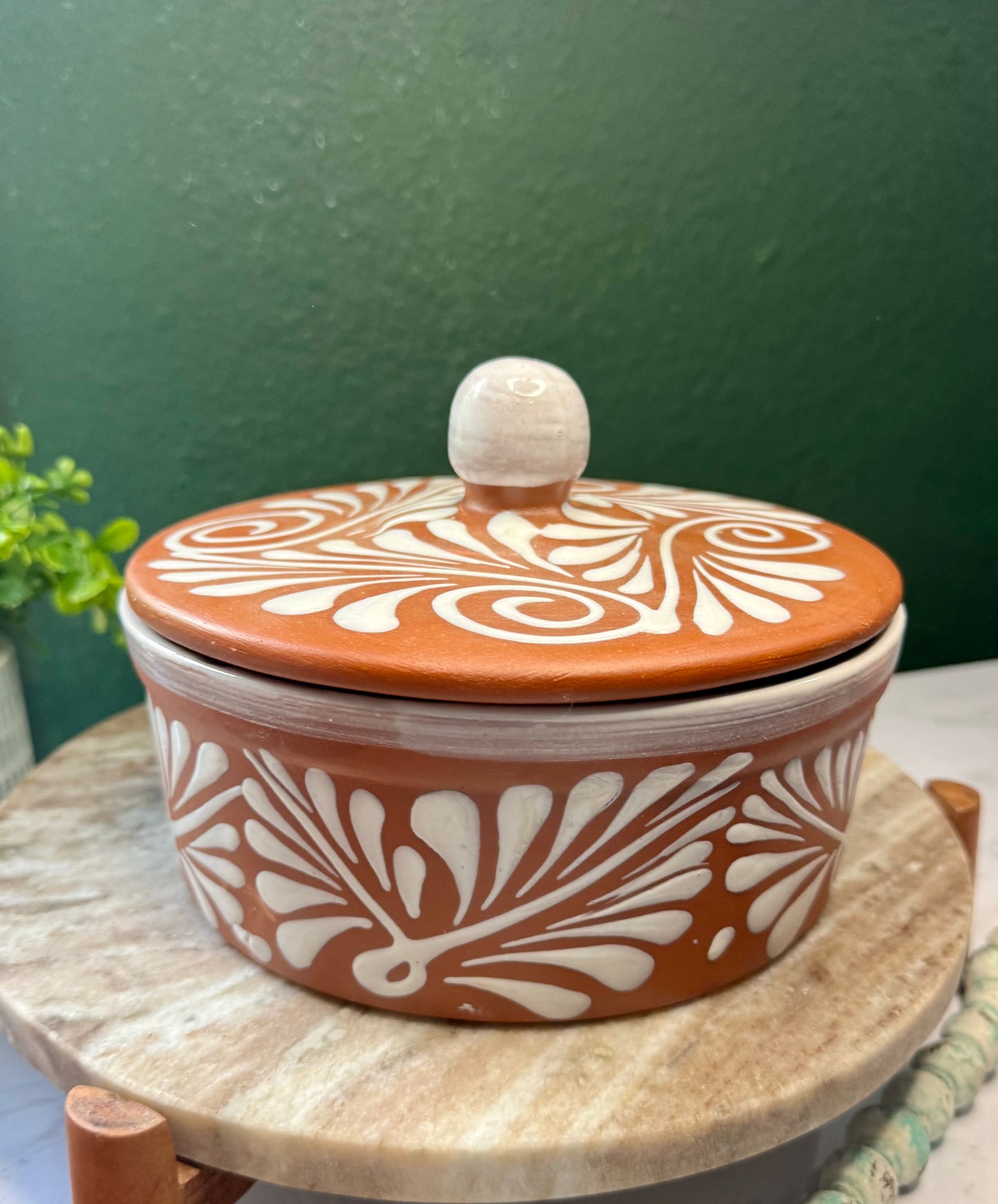 Tortillero Artesanal /Mexican Clay tortilla warmer /holder